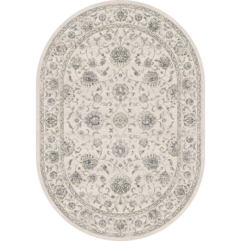 Dynamic Rugs 57126-6666 Ancient Garden 6.7 Ft. X 9.6 Ft. Oval Rug in Cream